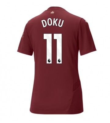 Manchester City Jeremy Doku #11 Tredjetröja Dam 2024-25 Kortärmad